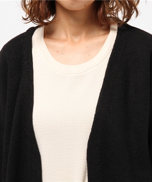 mystic（ミスティック）の「【mystic】圧縮ウールカーディガン（カーディガン/ボレロ・レディース・オフホワイト/キャメル/グレー/ブラック・ﾌﾘ-）」の5枚目の写真