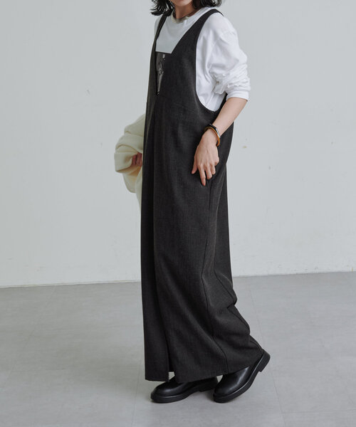 Omekashi（オメカシ）の「2WAYジャンスカ（ワンピース・レディース・グレー/ブラック・36/38）」の18枚目の写真