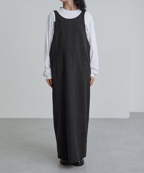 Omekashi（オメカシ）の「2WAYジャンスカ（ワンピース・レディース・グレー/ブラック・36/38）」の7枚目の写真