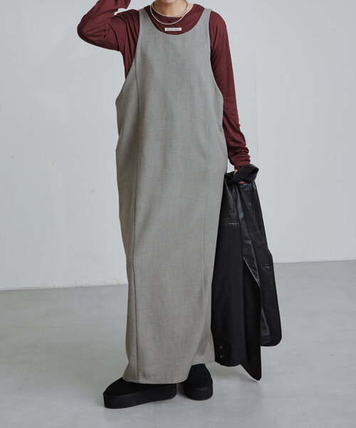 Omekashi（オメカシ）の「2WAYジャンスカ（ワンピース・レディース・グレー/ブラック・36/38）」の13枚目の写真