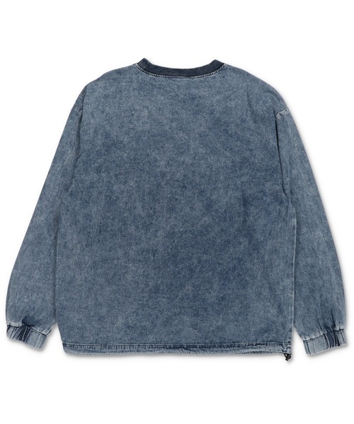 SPINNS（スピンズ）の「グランジ/デニムプルオーバートップス PARIS（スウェット・メンズ・ブルー系その他/ブラック系その他・ONESIZE）」の3枚目の写真