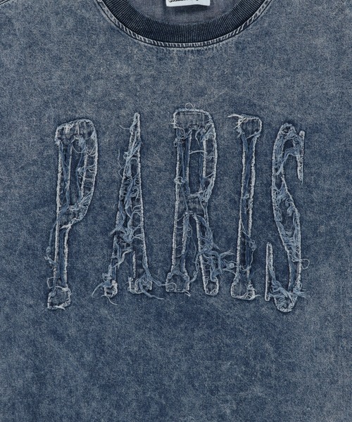 SPINNS（スピンズ）の「グランジ/デニムプルオーバートップス PARIS（スウェット・メンズ・ブルー系その他/ブラック系その他・ONESIZE）」の4枚目の写真