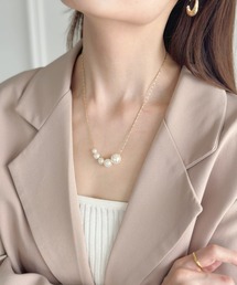sowang | 【2way】ポイントパールYシェイプロングネックレス-point pearl "Y ''shape long necklace-(ネックレス)