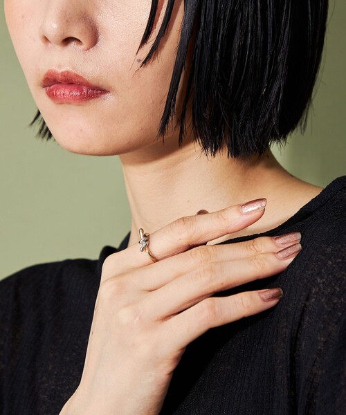 CITEN（シテン）の「＜CITEN＞ノットラインリング（リング・レディース・シルバー/その他1・FREE）」の2枚目の写真
