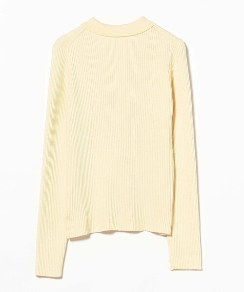 Ray BEAMS（レイビームス）の「リブ ニット ポロ（ポロシャツ・レディース・ブラック/クリーム/レッド/オフホワイト・ONE SIZE）」の7枚目の写真