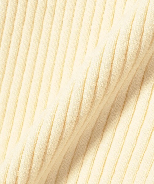 Ray BEAMS（レイビームス）の「リブ ニット ポロ（ポロシャツ・レディース・ブラック/クリーム/レッド/オフホワイト・ONE SIZE）」の6枚目の写真