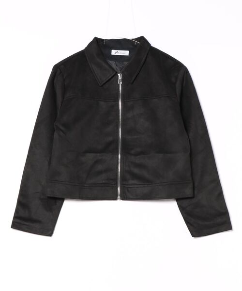 セール】スエード調 クロップドジャケット（ブルゾン）｜INASTUDIOS