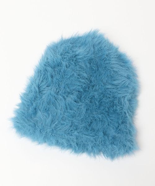 PBLIM（ページボーイリム）の「PBLIM/フェザービーニー（ニットキャップ/ビーニー・レディース・ブルー/グレー・FREE）」の5枚目の写真