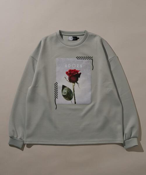 WEGO（ウィゴー）の「WEGO/シートプリントプルオーバー（スウェット・メンズ・ライトグレー/ホワイト/ブラック/ホワイト系その他・LARGE/MEDIUM）」の21枚目の写真