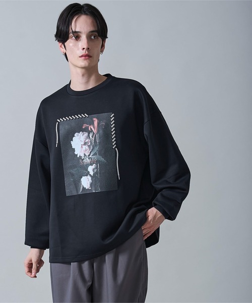 WEGO（ウィゴー）の「WEGO/シートプリントプルオーバー（スウェット・メンズ・ライトグレー/ホワイト/ブラック/ホワイト系その他・LARGE/MEDIUM）」の3枚目の写真