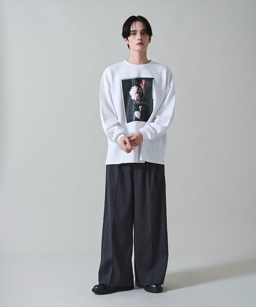 WEGO（ウィゴー）の「WEGO/シートプリントプルオーバー（スウェット・メンズ・ライトグレー/ホワイト/ブラック/ホワイト系その他・LARGE/MEDIUM）」の7枚目の写真