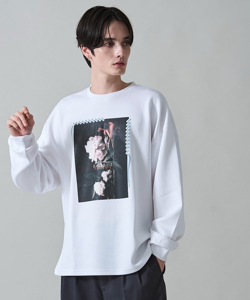 WEGO（ウィゴー）の「WEGO/シートプリントプルオーバー（スウェット・メンズ・ライトグレー/ホワイト/ブラック/ホワイト系その他・LARGE/MEDIUM）」の14枚目の写真