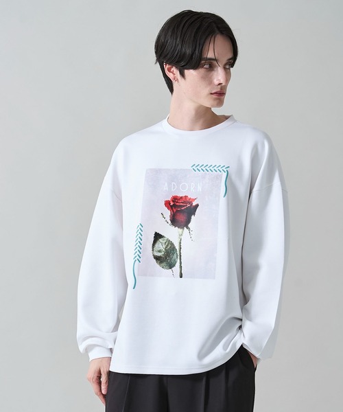 WEGO（ウィゴー）の「WEGO/シートプリントプルオーバー（スウェット・メンズ・ライトグレー/ホワイト/ブラック/ホワイト系その他・LARGE/MEDIUM）」の10枚目の写真