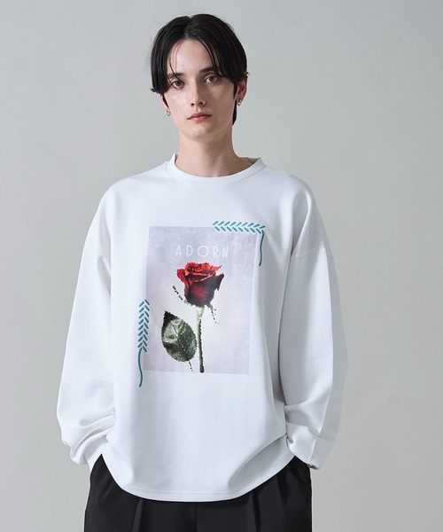 WEGO（ウィゴー）の「WEGO/シートプリントプルオーバー（スウェット・メンズ・ライトグレー/ホワイト/ブラック/ホワイト系その他・LARGE/MEDIUM）」の11枚目の写真