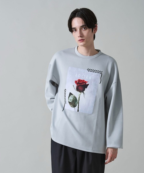 WEGO（ウィゴー）の「WEGO/シートプリントプルオーバー（スウェット・メンズ・ライトグレー/ホワイト/ブラック/ホワイト系その他・LARGE/MEDIUM）」の18枚目の写真