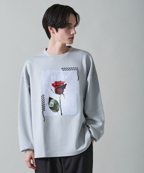 WEGO（ウィゴー）の「WEGO/シートプリントプルオーバー（スウェット・メンズ・ライトグレー/ホワイト/ブラック/ホワイト系その他・LARGE/MEDIUM）」の19枚目の写真