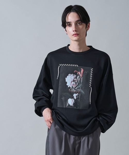 WEGO（ウィゴー）の「WEGO/シートプリントプルオーバー（スウェット・メンズ・ライトグレー/ホワイト/ブラック/ホワイト系その他・LARGE/MEDIUM）」の16枚目の写真