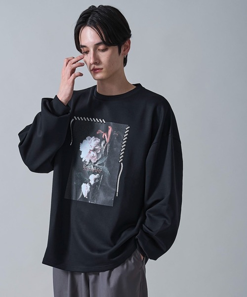 WEGO（ウィゴー）の「WEGO/シートプリントプルオーバー（スウェット・メンズ・ライトグレー/ホワイト/ブラック/ホワイト系その他・LARGE/MEDIUM）」の17枚目の写真