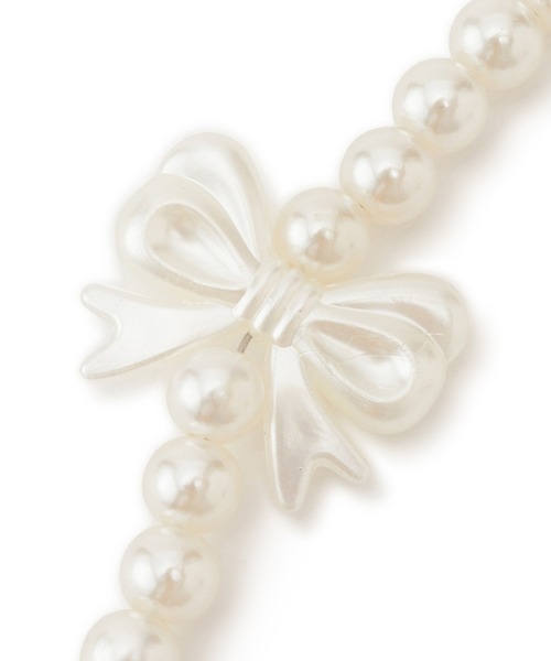 ROPE' PICNIC（ロペピクニック）の「パールリボンショルダーストラップ（スマホグッズ・レディース・キナリ・FREE）」の4枚目の写真