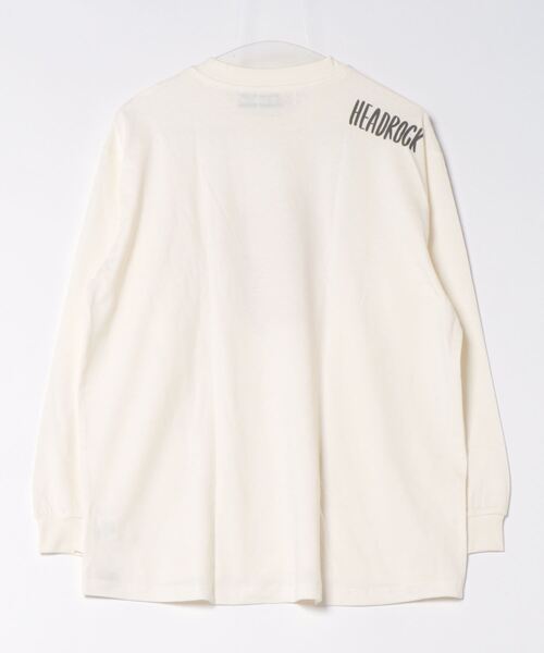 HEAD ROCK(ヘッドロック)の「長袖オーバーサイズTシャツ(大人)(Tシャツ/カットソー・レディース・オフホワイト/杢グレー/スミクロ・160/170/180)」の5枚目の写真