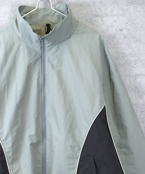 【セール】side switch nylon jacket/サイド切り替えナイロンジャケット（ナイロンジャケット）｜Ritzy（リッツィー）