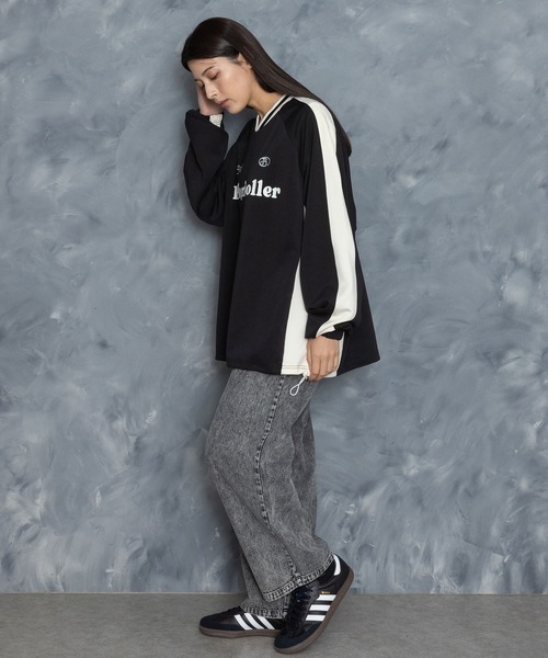 セール】pullover game shirt/プルオーバー ジャージ素材 ゲームシャツ