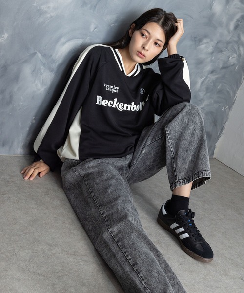 Starting Over(スターティングオーバー)の「pullover game shirt/プルオーバー ジャージ素材 ゲームシャツ(ジャージ・メンズ・オフホワイト/ブラック/ワイン/ネイビー・XL/L/M)」の22枚目の写真