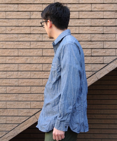 orslow シャンブレーワークシャツ ヴィンテージフィット 予約商品(お届け予定 1月頃以降)orSlow オアスロウ ヴィンテージ