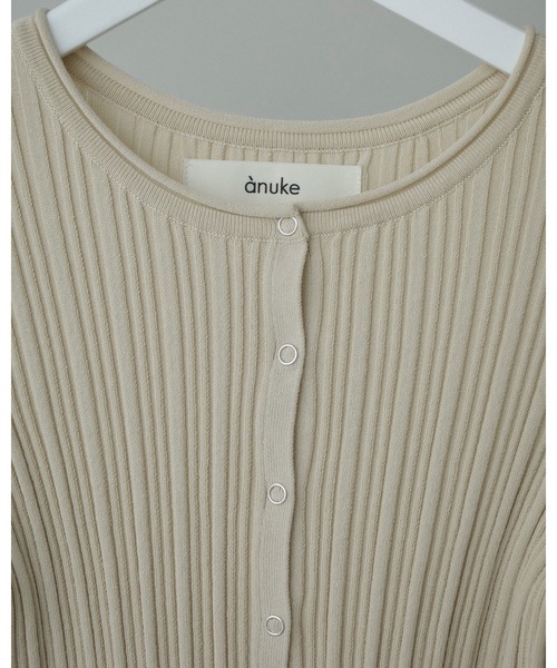 anuke(アンヌーク)の「Cachecoeur Knit Cardigan(カーディガン/ボレロ・レディース・ブラック/ナチュラル・FREE)」の12枚目の写真