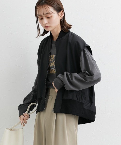 nissen（ニッセン）の「ミリタリーバックフレアベスト（ベスト・レディース・ブラック/カーキ・S～Ｍ/L～LL）」の4枚目の写真