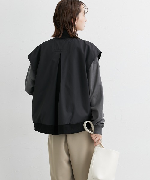 nissen（ニッセン）の「ミリタリーバックフレアベスト（ベスト・レディース・ブラック/カーキ・S～Ｍ/L～LL）」の6枚目の写真