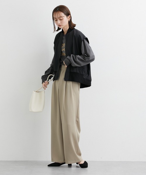 nissen（ニッセン）の「ミリタリーバックフレアベスト（ベスト・レディース・ブラック/カーキ・S～Ｍ/L～LL）」の8枚目の写真