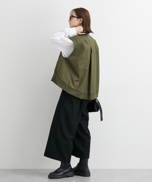 nissen（ニッセン）の「ミリタリーバックフレアベスト（ベスト・レディース・ブラック/カーキ・S～Ｍ/L～LL）」の14枚目の写真