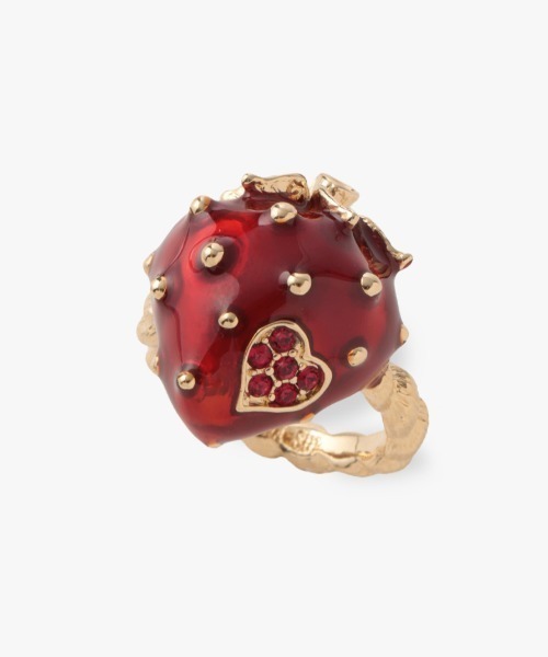 ANNA SUI（アナスイ）の「いちごモチーフ リング（リング・レディース・レッド/ブラック・L/M）」の15枚目の写真