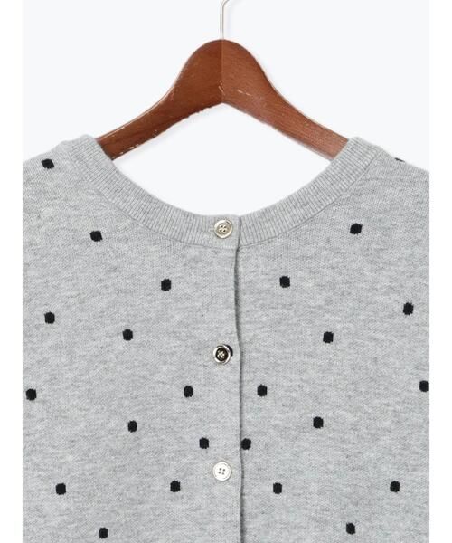 Te chichi TERRASSE（テチチテラス）の「ランダムドットジャカード前後2WAYニット（ニット/セーター・レディース・モカ/グレー/ブラック・F）」の8枚目の写真