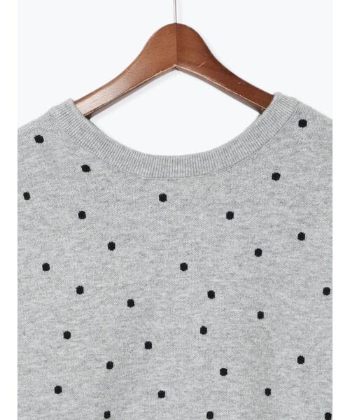 Te chichi TERRASSE（テチチテラス）の「ランダムドットジャカード前後2WAYニット（ニット/セーター・レディース・モカ/グレー/ブラック・F）」の11枚目の写真