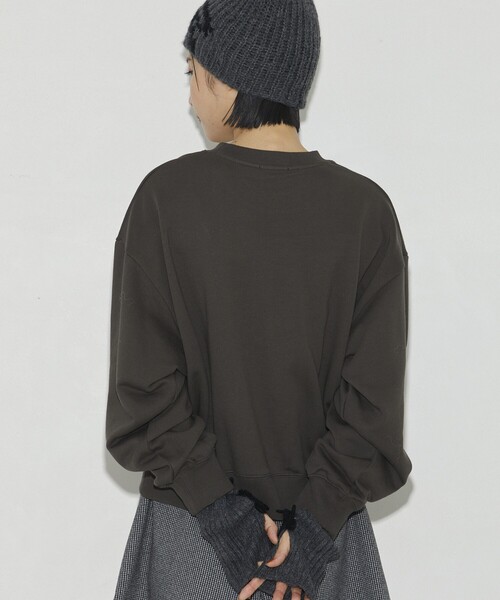 Firsthand（ファーストハンド）の「Firsthand/ファーストハンド オーガニックコットンロゴプリントスウェット（スウェット・レディース・チャコールグレー/ライトグレー・FREE）」の8枚目の写真