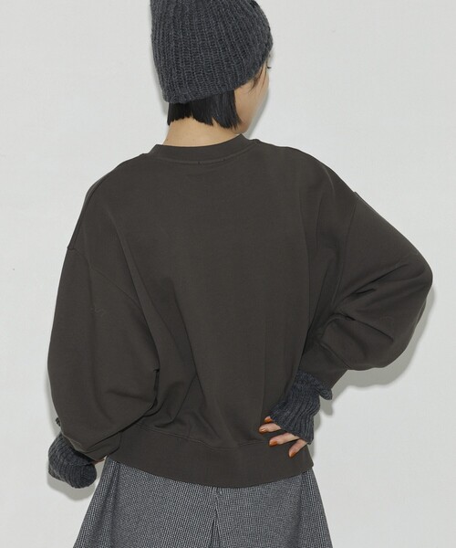 Firsthand（ファーストハンド）の「Firsthand/ファーストハンド オーガニックコットンロゴプリントスウェット（スウェット・レディース・チャコールグレー/ライトグレー・FREE）」の9枚目の写真