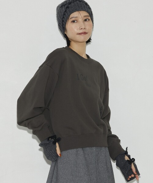 Firsthand（ファーストハンド）の「Firsthand/ファーストハンド オーガニックコットンロゴプリントスウェット（スウェット・レディース・チャコールグレー/ライトグレー・FREE）」の10枚目の写真