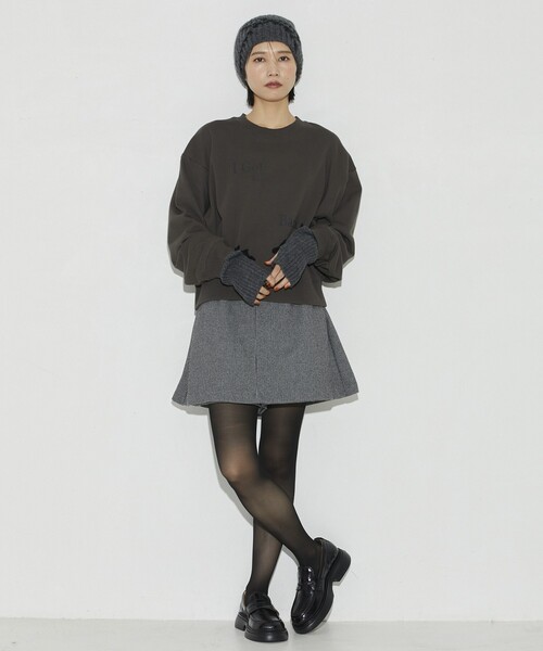 Firsthand（ファーストハンド）の「Firsthand/ファーストハンド オーガニックコットンロゴプリントスウェット（スウェット・レディース・チャコールグレー/ライトグレー・FREE）」の11枚目の写真