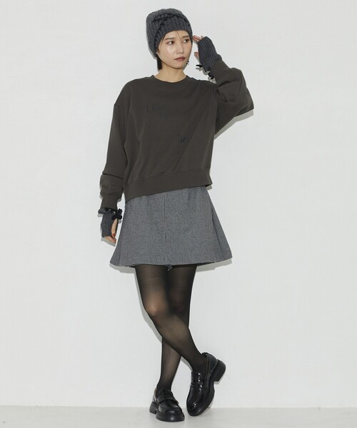 Firsthand（ファーストハンド）の「Firsthand/ファーストハンド オーガニックコットンロゴプリントスウェット（スウェット・レディース・チャコールグレー/ライトグレー・FREE）」の12枚目の写真