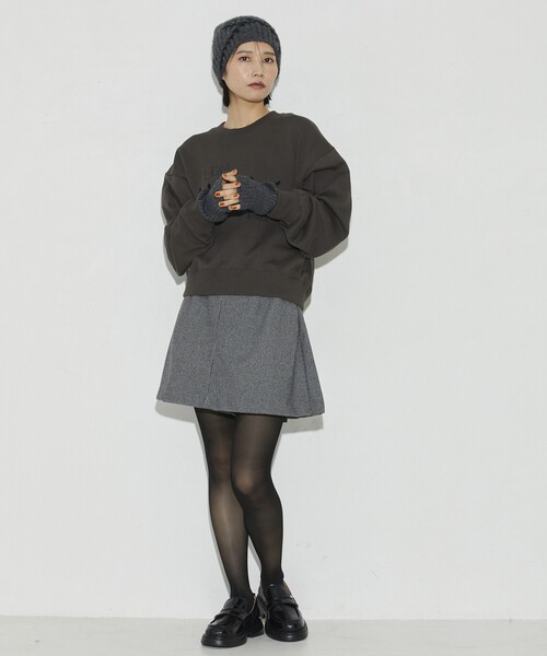 Firsthand（ファーストハンド）の「Firsthand/ファーストハンド オーガニックコットンロゴプリントスウェット（スウェット・レディース・チャコールグレー/ライトグレー・FREE）」の13枚目の写真