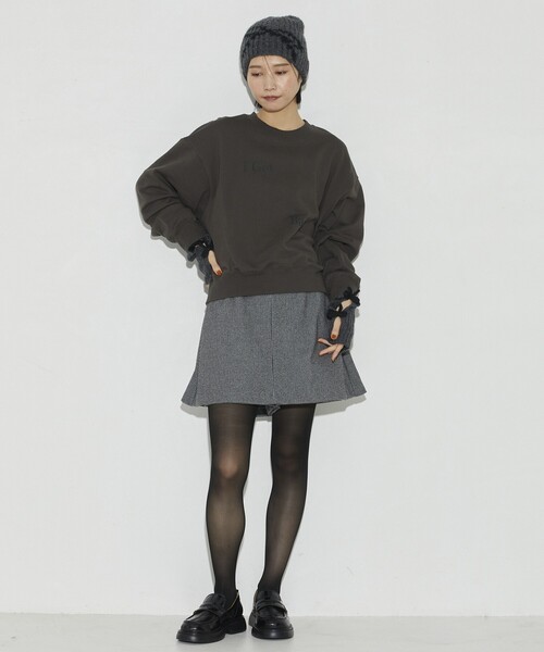 Firsthand（ファーストハンド）の「Firsthand/ファーストハンド オーガニックコットンロゴプリントスウェット（スウェット・レディース・チャコールグレー/ライトグレー・FREE）」の14枚目の写真