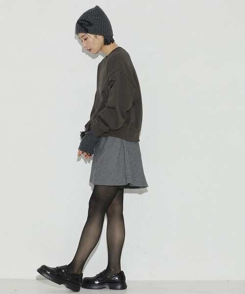 Firsthand（ファーストハンド）の「Firsthand/ファーストハンド オーガニックコットンロゴプリントスウェット（スウェット・レディース・チャコールグレー/ライトグレー・FREE）」の16枚目の写真