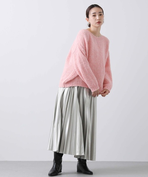 TRICOTS JEAN MARC(トリコットジーンマルク)の「TRICOTSボートネックニット(ニット/セーター・レディース・ライトグレー/ピンク・FREE)」の17枚目の写真
