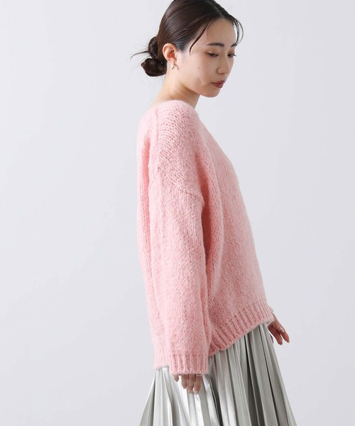 TRICOTS JEAN MARC(トリコットジーンマルク)の「TRICOTSボートネックニット(ニット/セーター・レディース・ライトグレー/ピンク・FREE)」の19枚目の写真
