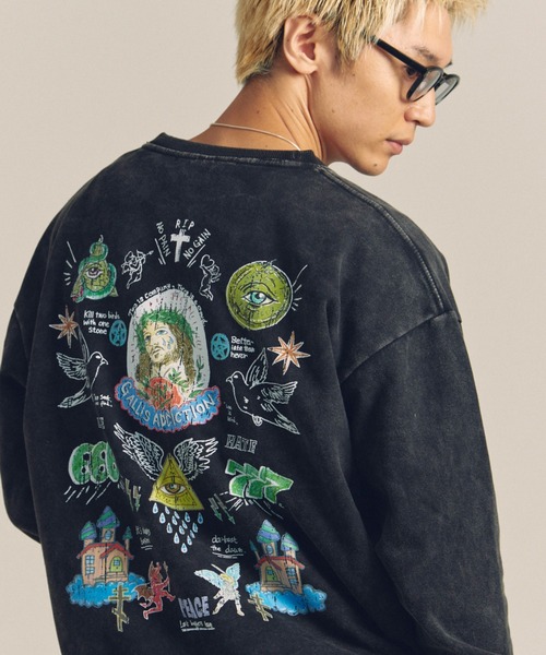 【セール】GA PIGMENT GOD CREW（スウェット）｜GALLIS ADDICTION（ガリスアディクション）