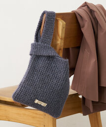 Actually | ラメヤーンニット ミニマルシェバッグ(トートバッグ)