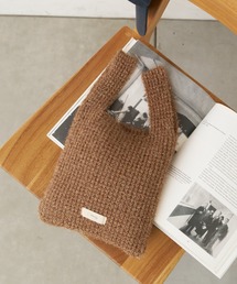 Actually | ラメヤーンニット ミニマルシェバッグ(トートバッグ)