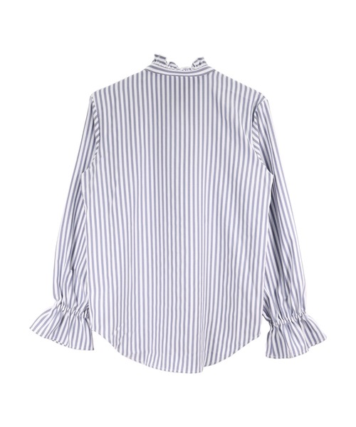 TOKYO SHIRTS（トウキョウシャツ）の「COFREX キャンディースリーブ レディース長袖デザインシャツ（シャツ/ブラウス・レディース・ネイビー・S/M/L/LL/XL）」の7枚目の写真